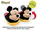 Stompeez Animated Mickey Mouse Plush Slippers - Ultra Soft and Fuzzy - Ears Flap as You Walk - Medium