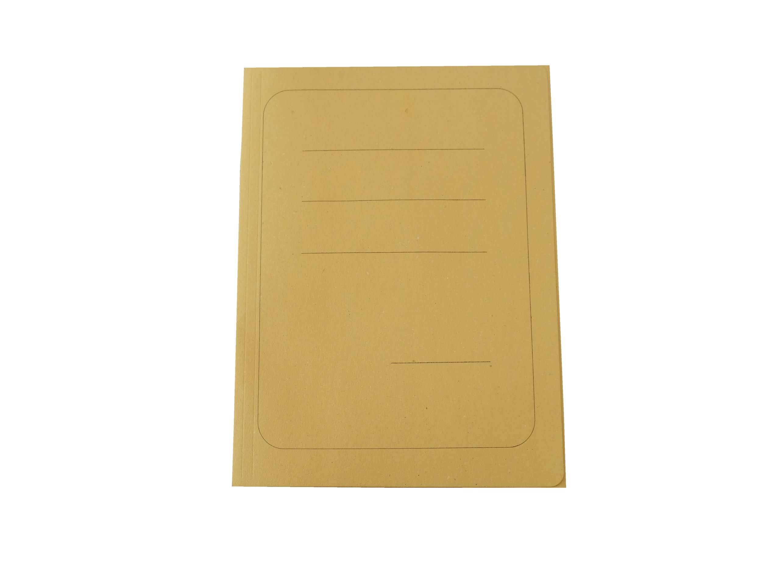 Simple Folder with Print in Manilla Cardboard 200 g - 25 x 34 cm Pack of 100 Yellow