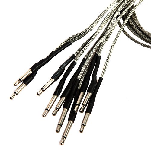 Kmise A0603 100 Piece Acoustic Guitar Saddle Pickup Piezo, Black