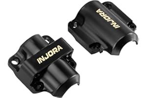INJORA Black Coating Brass Diff Covers for 1/30 Axial SCX30 Upgrade