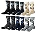 Zakka Republic 12 Pairs Men Dress Socks Multi Colored Argyle Pattern (SCK-01)