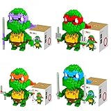 New 4 Box LOZ Diamond Block Teenage Mutant Ninja Turtles Toys 820pcs Parent-child Games Building Blocks Children's Educational Toys