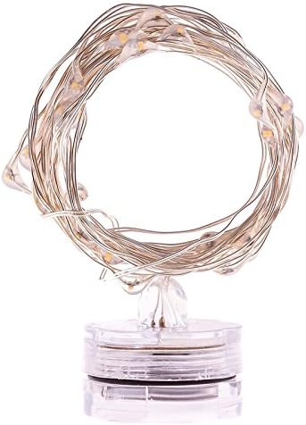 LED Starry String Lights, Decorative Waterproof Cooper Lights Firefly Outdoor Lights, Fairy Indoor Lights, Battery Operated Portable Lights - 4 Pack(Warm White, 7 ft, 20 Leds)