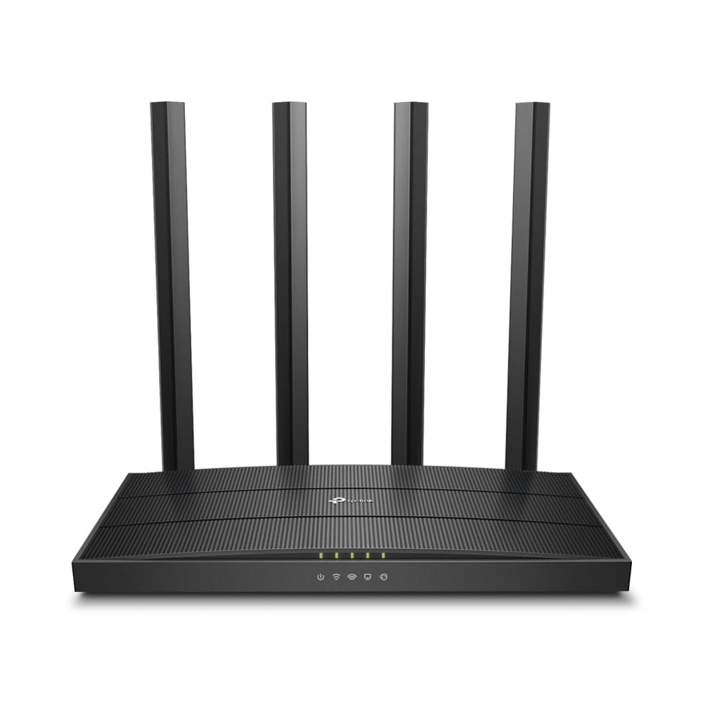 TP-Link Archer C6 Dual-Band Gigabit WLAN Router (867Mbit/s 5GHz + 300Mbit/s 2.4GHz, 4 Gigabit LAN Port, MU-MIMO, IPTV, Supports No DSL Function