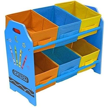 Kiddi Style Kinderregal mit 6 Boxen & stylisches Kinder
