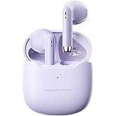 True Wireless Earbuds Purple Bluetooth 5.3 with Microphone for Working Out Noise Canceling Blue Tooth Ear Buds Deep Bass TWS 