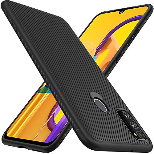 TheGiftKart Shockproof Durable Back Case Cover for Samsung Galaxy M21 / M30s | Protective Soft Flexible Armor | Anti-Ski