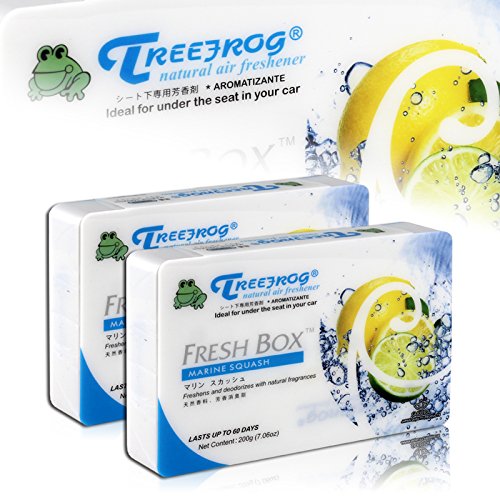2 Pack Marine Squash Tree Frog Natural Extreme Car Scent Air Freshener Fresh Box