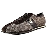 Coach Womens Ivy Signature Sneaker Black-Bark/Chestnut Size 8.5