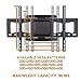 Loctek L5L TV Wall Mount Bracket for 42-70 inch TV with Articulating Arms Full Motion Swivel tilt Function Weighing up to 99lbs and Max VESA 600x400