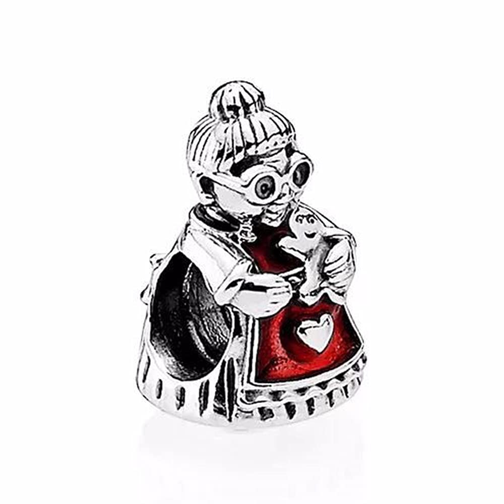 PANDOCCI 2016 Winter Beads Mrs Santa Claus Thread Beads Fits Pandora Charms Bracelets DIY Fits For Jewelry Making