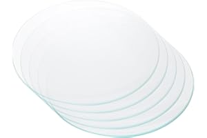 PATIKIL 120mm/4.7"Diameter Watch Glass, 5Pack High Transparent Smooth Edges Chamfered Arc Cover Lids for Beakers&Flasks, Evap