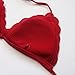 OMKAGI Women Swimwear Bikini Sets Padded Lacework 2 Pieces Swimsuits (L, Red)