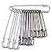 Outus 12 Pieces Extra Large Safety Pins Stainless Steel Heavy Duty Safety Pins, 3 Size (Silver, Bronze and Black)