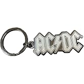 Ac/Dc Band Logo Mono Keyring Keychain Size One Size
