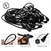 JACKYLED Outdoor String Lights LED UL 48 Ft Heavy Duty Cord 18 Sockets 19 x 2 Watt LED Bulbs (1 Spare) Vintage Weatherproof Edison String Lights for Patio Backyard