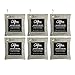 6-Pack Activated Bamboo Deodorizer Bags, 200g Natural Odor Eliminators, Charcoal Grey-Colored Air Purifying Bags with Hooks, Scent Absorber, Eco-friendly Odor Neutralizer for Home, Car, Shoes and more