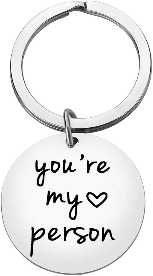 Couple Keyring Gift Best Friend Keyring You Are My Person Keyring for Couple Friends Christmas Birthday Gift Best Friend Gift Friendship Keyring Valentines Day Keyring Gift for Boyfriend Girlfriend