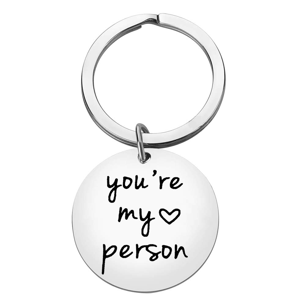 Couple Keyring Gift Best Friend Keyring You Are My Person Keyring for Couple Friends Christmas Birthday Gift Best Friend Gift Friendship Keyring Valentines Day Keyring Gift for Boyfriend Girlfriend