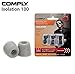 Comply Foam Premium Earphone Tips - Isolation T-100 (Platinum, 3 Pairs, Medium)