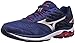 Mizuno Men's Wave Rider 20 Running Shoe, Blue Depths/Silver, 10 D US