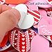 Elcoho 600 Pieces Heart Shaped Foam Stickers Self Adhesive Valentine's Day Love Decorative Sticker for Valentine's Day, Wedding or DIY Crafts, Assorted Size and Color