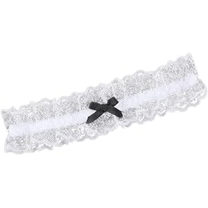 JIRAIA Adjustable Elastic Thigh Garter Rosette Bows Rose Leg Thigh Chain Legwear Cosplay Accessory