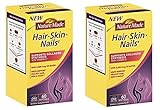 Nature Made Hair, Skin, Nails with Biotin Softgel, 2500 mcg, 60 Count (Pack of 2)