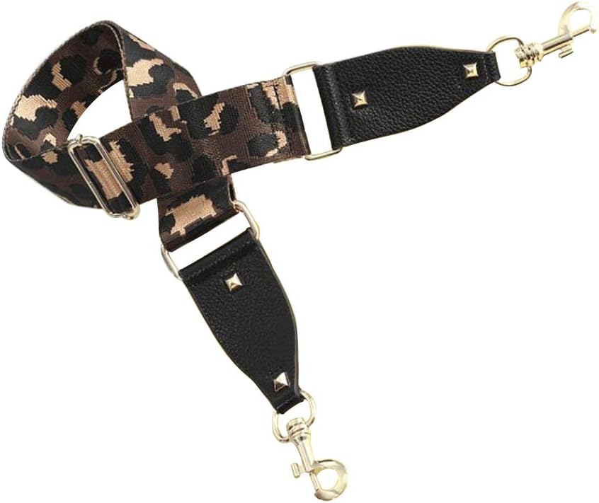 1.97"Wide Strap Adjustable Crossbody Bag Strap Replacement All-Match Canvas Strap Purse Strap Handbags Strap (Deep Coffee)