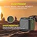 Bluetooth Speaker 4.0 Wireless Waterproof Shower OK Portable Outdoor Sport NFC 3D Sound Shockproof Dustproof, Pair All BT Devices,10 Hour Music Play 1500mAh Battery, Hands Free Call, Mic, AUX -Green