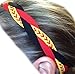 It's Ridic! No Slip Grip/Non-Slip Sports/Athletic Nylon Triple Braided Sports Headband (RED | Black | Softball Seam) One Size