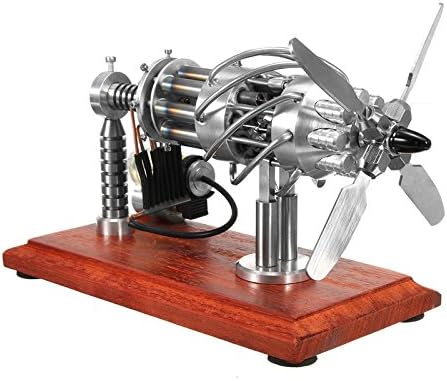 Winnerbe 16 Cylinder Hot Air Stirling Engine Motor Model Creative Motor Engine Toy Engine
