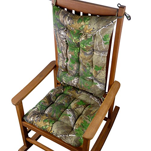 Realtree Xtra Green (R) Camo Rocking Chair Cushions - Extra-Large -
Reversible, Latex Foam Fill - Machine Washable (Extra-Large)