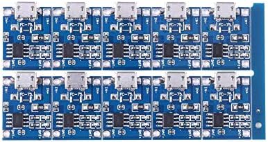 aediea 10Pcs 5V Mini USB 1A TP4056 Lithium Battery Charging Board Power Charger Mo