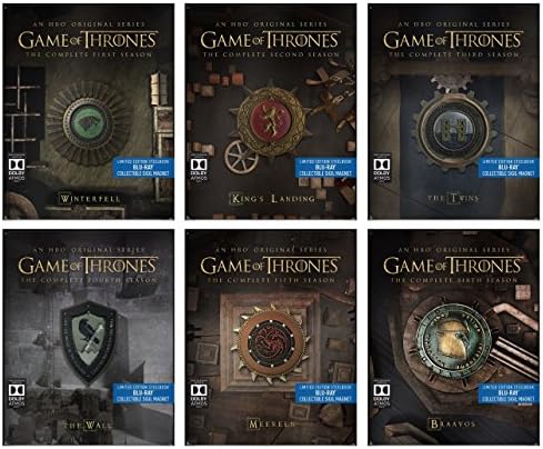 Game of Thrones The Complete Seasons 1 - 6 Limited Edition Steelbooks with Collectible Sigil Magnet [Blu Ray]