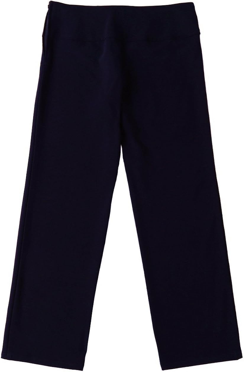 Bienzoe Girl's School Uniforms High Tech Durable Adjust Waist Pants: Clothing
