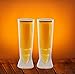 Chill-O Double Wall Beer Bullet Glass Set Of 2 440ML Fits Full Beer Bottle of 12 Ounces Best Beer Glasses And Beverage Glass Best Gift Set
