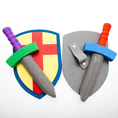 Foam Sword And Armor Set (just 1 set sword + shield) (Colors May Vary)