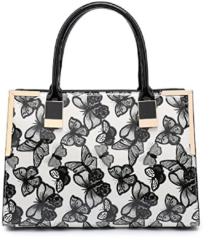 Ladies Patent Butterfly Purse - Multi Colour Grab Bag - Women's Messenger Party Clutch Handbag MA34854
