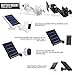 Wasserstein Gutter Mount for Solar Panel Compatible with Ring, Arlo, Blink, Reolink Cams (1 Pack, White) (Not Compatible with Ring Super Solar Panel)