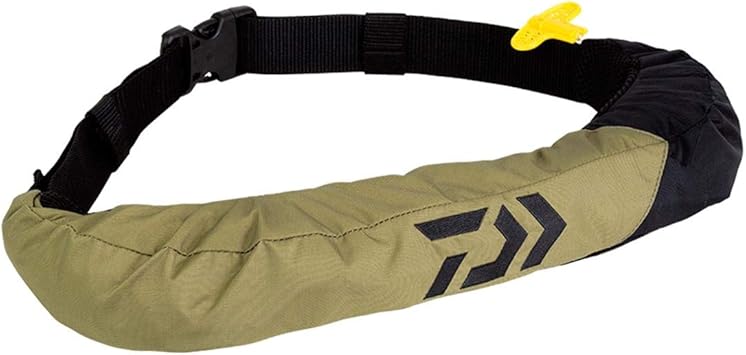 Amazon ダイワ Daiwa インフレータブルライフジャケット ウエストタイプ自動 手動膨脹式 Df 2709 モスグリーン フリー ダイワ Daiwa ライフジャケット フローティングベスト