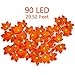 4 Packs Fall Decor Maple Leaves Lighted Garland Home Decorations - Thanksgiving String Lights 39.37Ft/100LED Autumn Halloween Party Ornament ( Batteries Not Included)