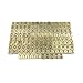Efivs Arts 130pcs, 5 Sets of Tan Metal Alphabet Letter 