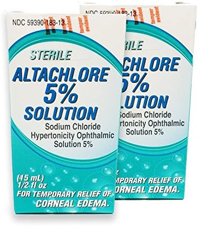Altachlore Sodium Chloride 5.0% 15ml Ophthalmic Solution. Compare to Muro 128, Pack of 2