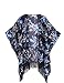 Women's Floral Kimono Cover Up - Lightweight Leopard Chiffon Beachwear for Bikini,Cardigan and Swimwear(One Size,Black)