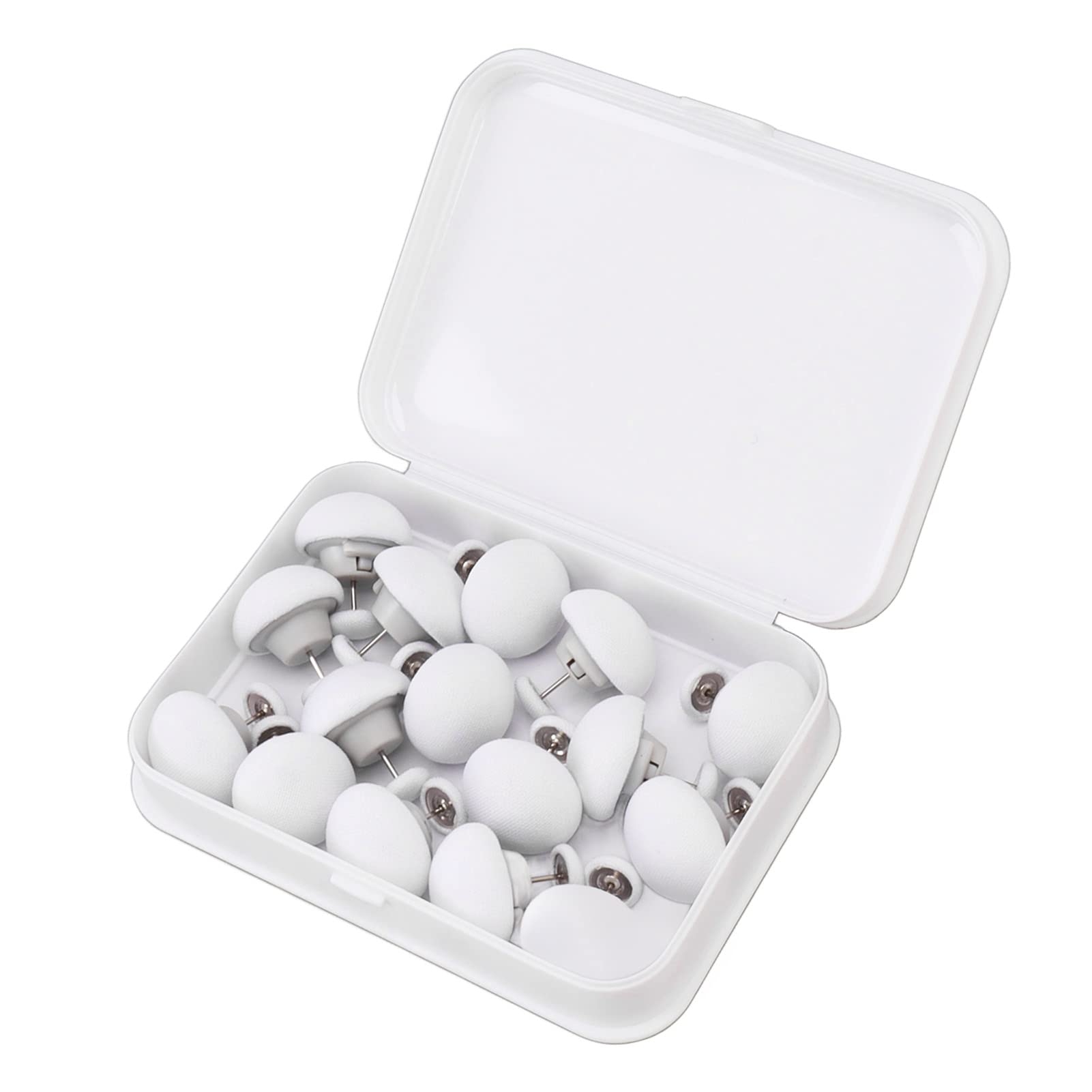 AUNMAS 16Pcs Duvet Cover Clip, White Clips Fasteners Duvet Cover Clip Mushroom Shape Duvet Cover Clips Compact Comfortable Touch Firm Fixing Holding Clips for Bed Sheet Pillow Cover