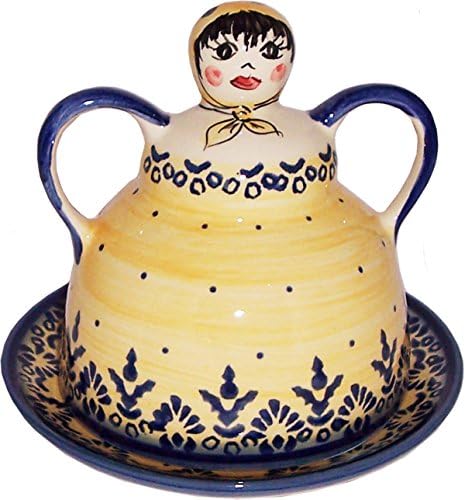 Boleslawiec Stoneware - Polish Pottery Cheese Lady - Eva's Collection "Lace"