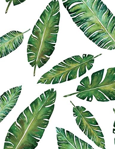 Leaves Notebook: Banana Leaf Journal Book Ruled Lined Page For Kids Teen Girl Women Lady Men Princess Great For Writing Cute Diary School College ... Book (Large, 8.5 x 11 Inches) (Volume 34) Paperback – Large Print, August 2, 2018