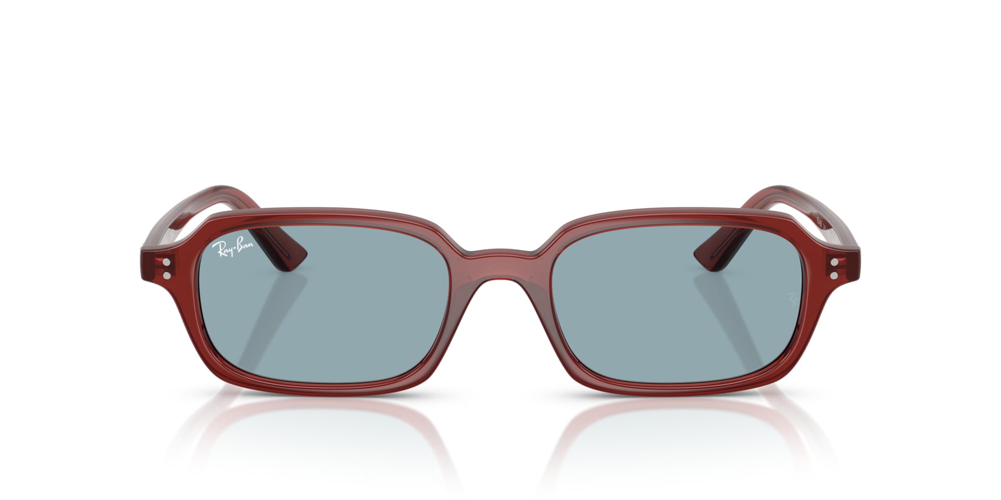Ray-Ban RB4455F Zuri Low Bridge Fit Sunglasses, Rusty Brown/Blue, 51 mm