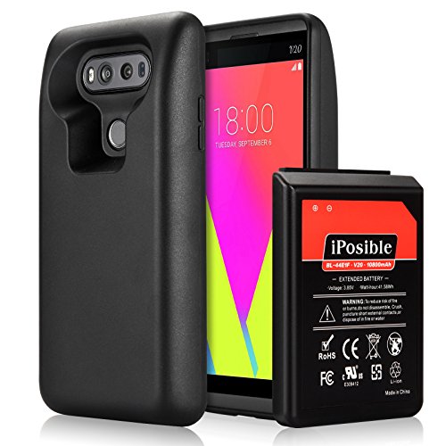 Lg v20 battery iposible [10800mah] extended battery rep…